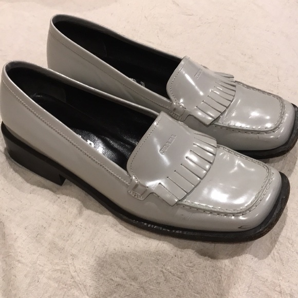 Vintage Prada Fringed Loafers Size 36 1/2 with Dust Bags and Cloth - Picture 3 of 16